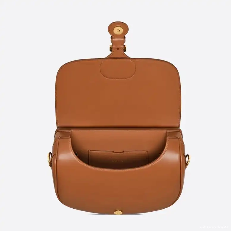 Cheap Box Calfskin Bag Dior Bobby Medium Brown 0615 Luxury